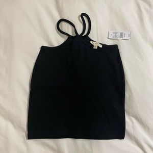 LA Hearts Strap Ribbed Mini Skirt